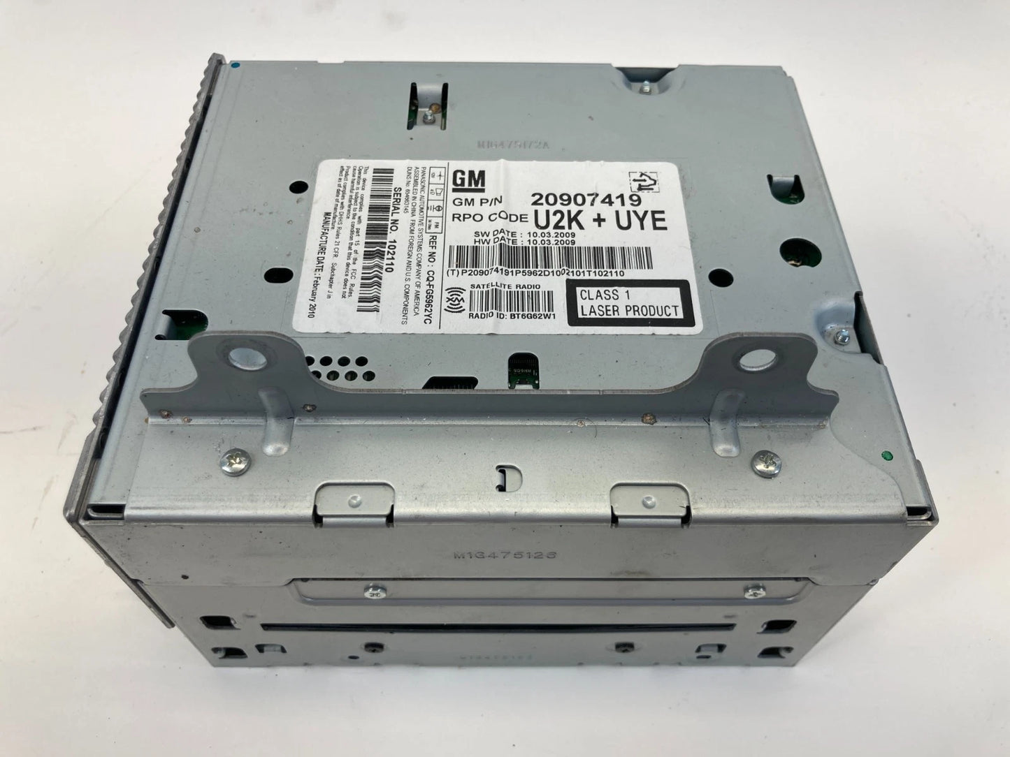 2011 11 Buick Regal AM/FM Radio CD Disc Player Receiver 20907419 OEM