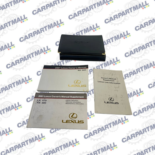 2001 01 LEXUS RX300 RX 300 OWNERS OWNER´S MANUAL SUPPLEMENT GUIDE W/ CASE OEM