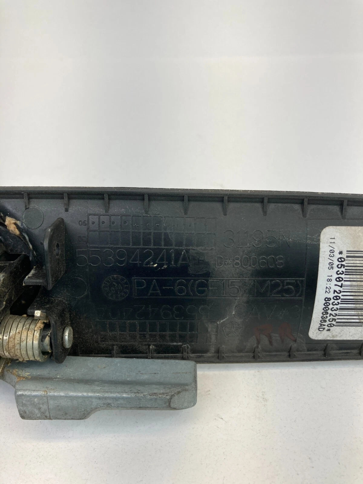 05-07 JEEP GRAND CHEROKEE LAREDO REAR RIGHT SIDE EXTERIOR DOOR HANDLE 55394240AH