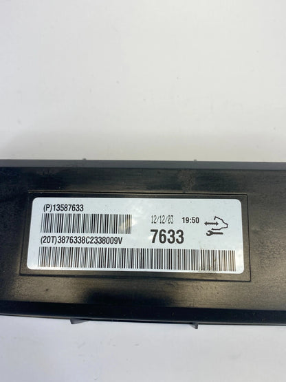 2013 BUICK REGAL A/C HEATER CLIMATE CONTROL COMPUTER MODULE 13587633 OEM