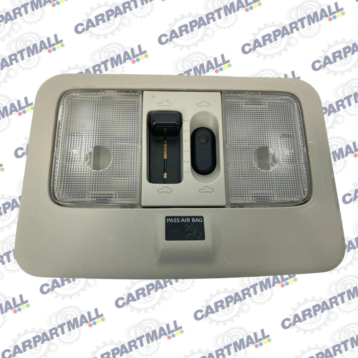 2003-2007 NISSAN MURANO OVERHEAD CONSOLE DOME MAP LIGHT LAMP W/ SUNROOF SWITCH