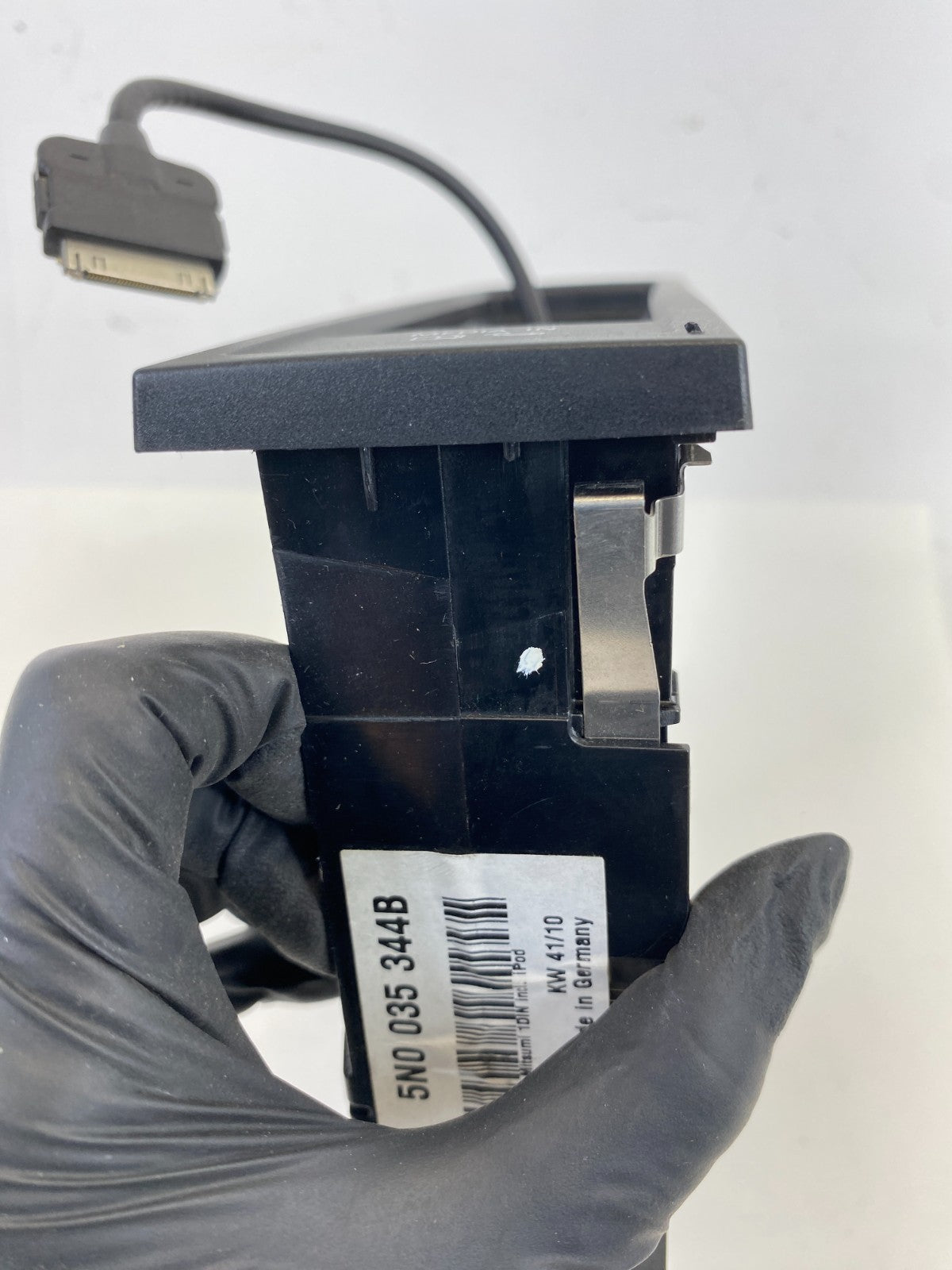 2011 Volkswagen CC Rear Multimedia Interface Socket Module Tray 5N0035342C OEM