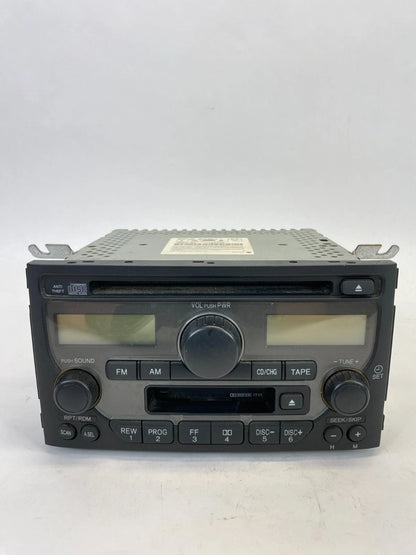 2003-2005 HONDA PILOT DASH AUDIO AM/FM CD CASSETTE RADIO UNIT 39100-S9V-A110