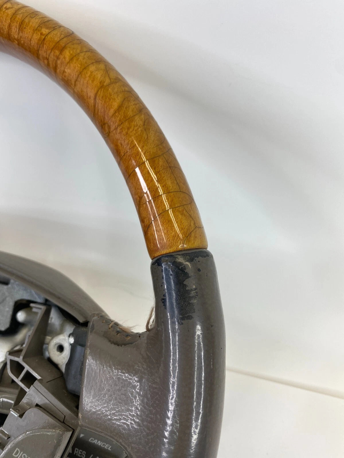 2004 2005 2006 LEXUS LS430 STEERING WHEEL W/ CRUISE CONTROLS SWITCH GRAY WOOD