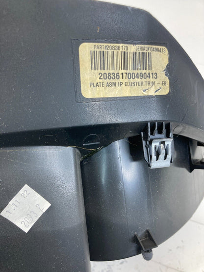 09-12 Chevrolet Traverse Speedometer Cluster Dash Bezel Surround Trim 20836170