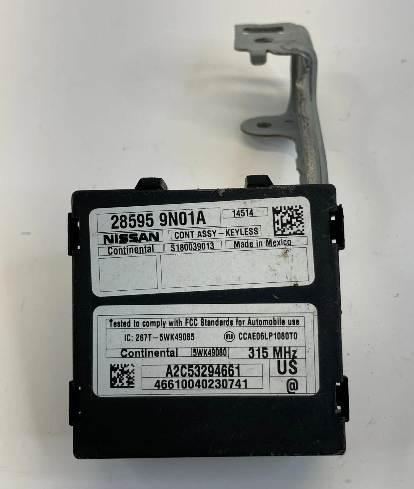 2009-2014 NISSAN MAXIMA 09-12 ALTIMA KEYLESS ENTRY CONTROL MODULE 28595-9N01A