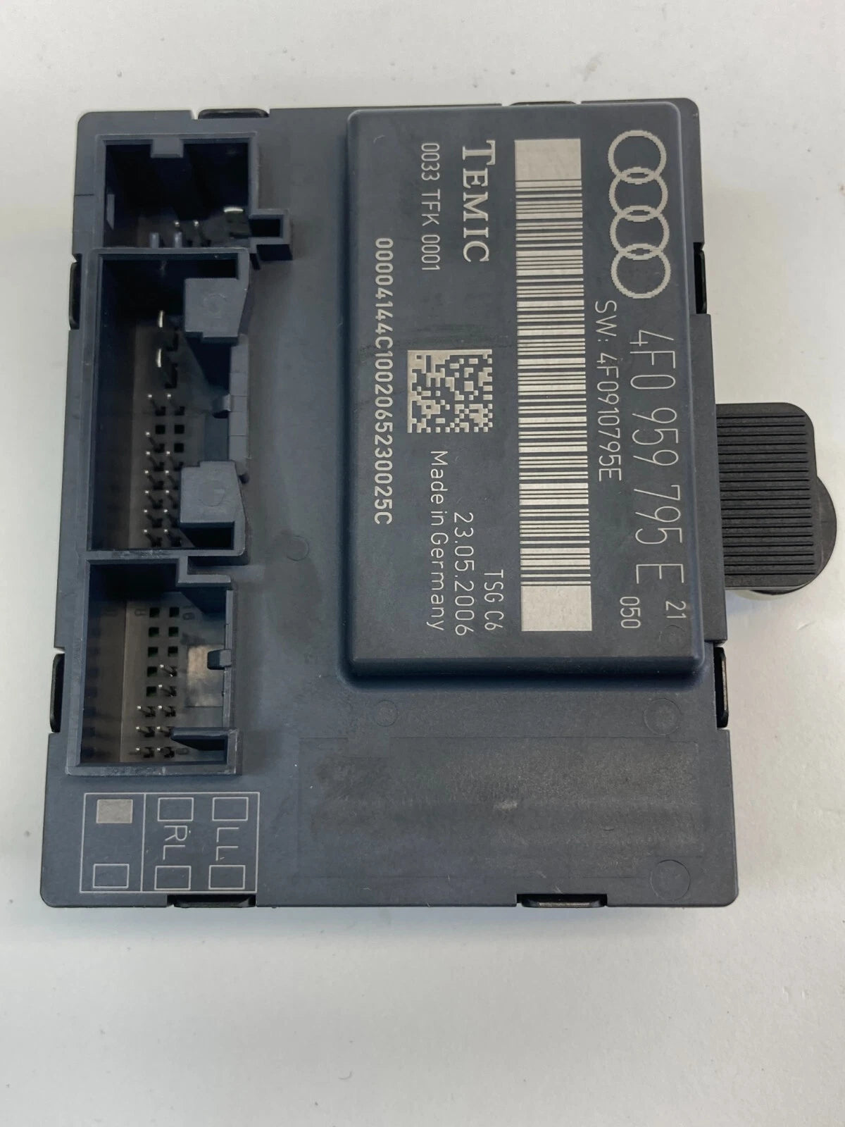 2006 2007 AUDI A6 QUATTRO REAR LEFT SIDE DOOR CONTROL MODULE 4F0-959-795-E OEM
