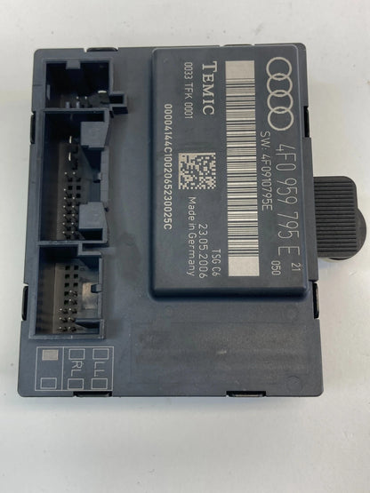 2006 2007 AUDI A6 QUATTRO REAR LEFT SIDE DOOR CONTROL MODULE 4F0-959-795-E OEM