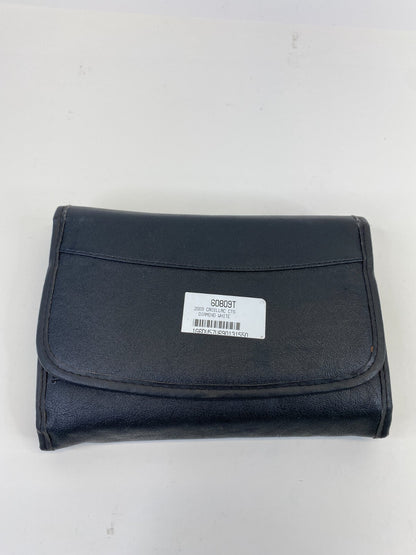 2009 Cadillac CTS Owners Manual Guide Warranty Information Set w/ Case OEM