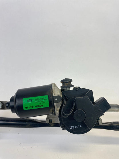 2010-2013 KIA FORTE FRONT WINDSHIELD WIPER MOTOR TRANSMISSION OEM 98110-1M000