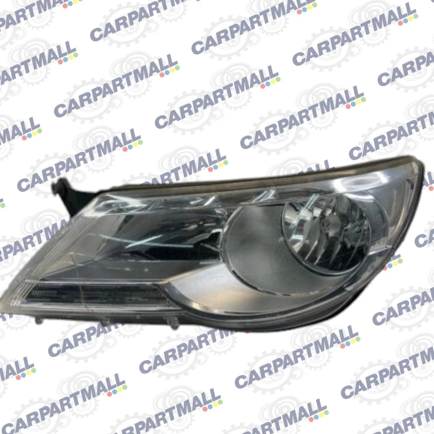 09-11 VOLKSWAGEN TIGUAN FRONT LEFT HEADLIGHT HEADLAMP HALOGEN 5N1-941-031-AC OEM