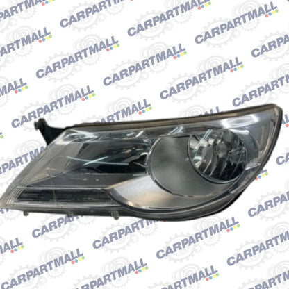 09-11 VOLKSWAGEN TIGUAN FRONT LEFT HEADLIGHT HEADLAMP HALOGEN 5N1-941-031-AC OEM