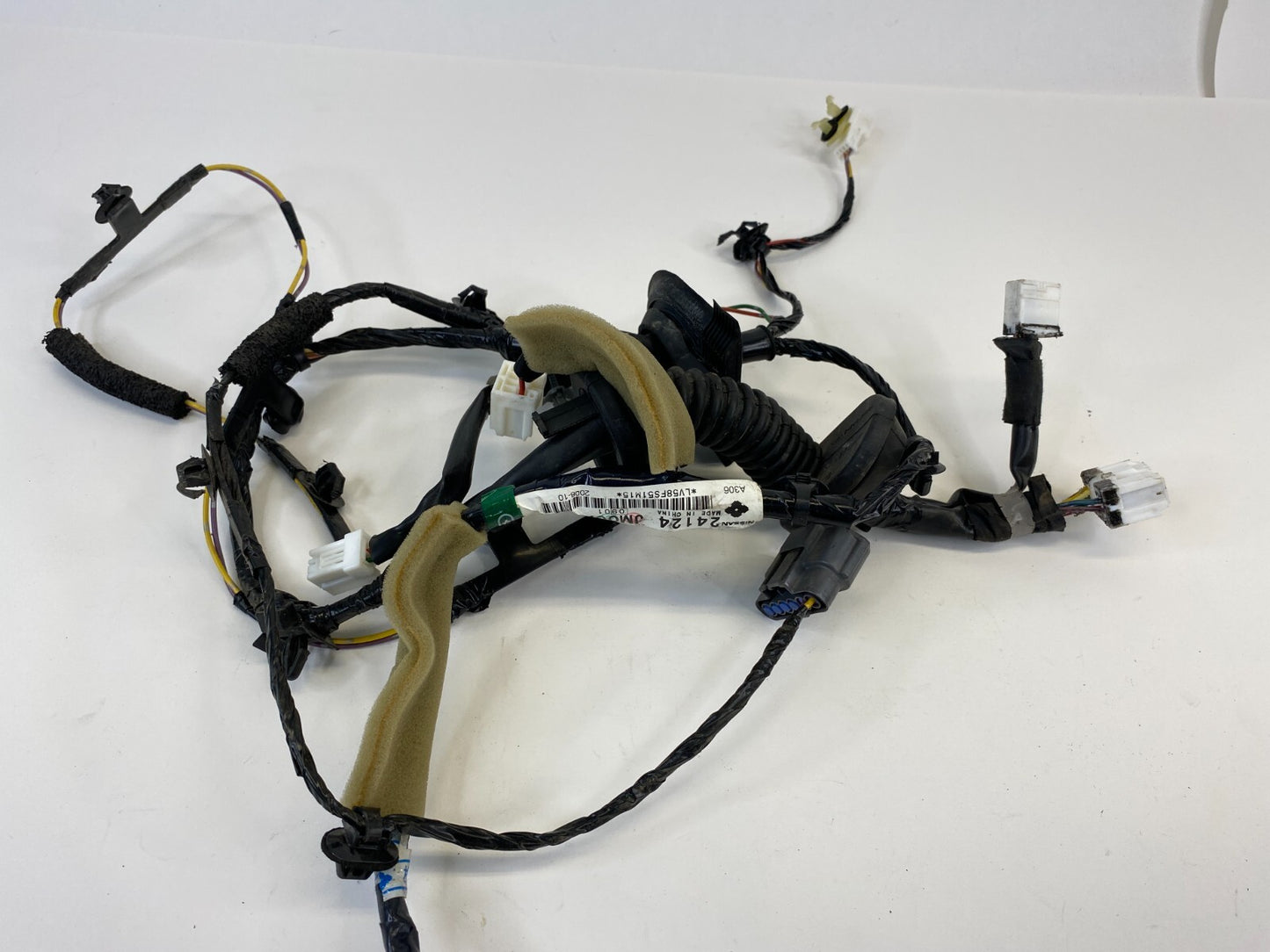 2008-2013 Nissan Rogue Front Right Side Door Wire Harness Wiring 24124-JM00A OEM