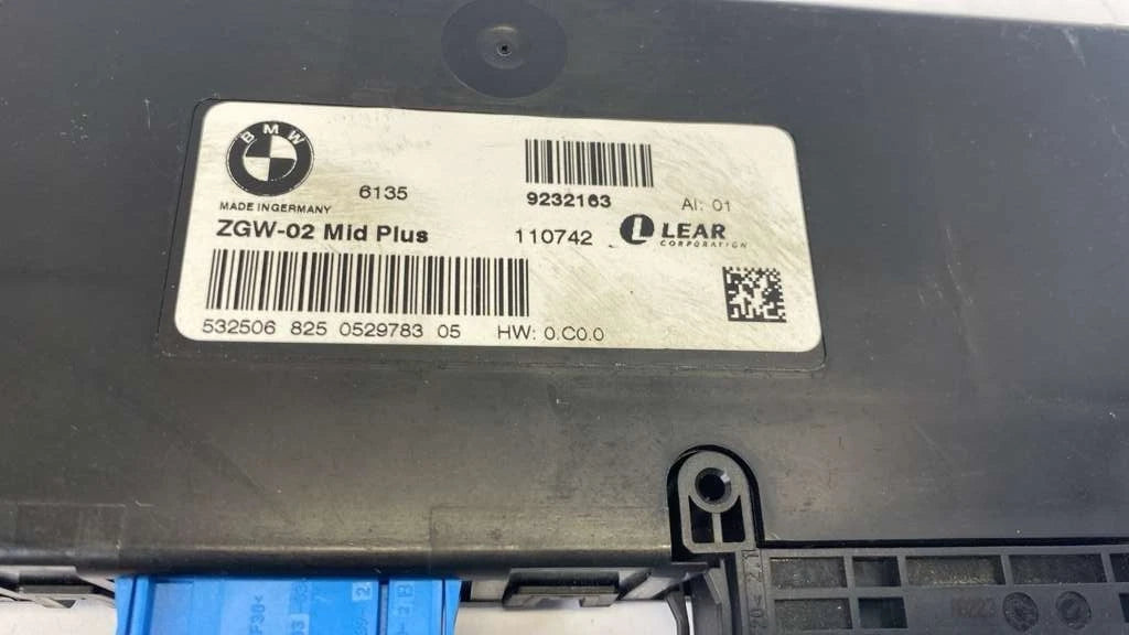 2011-2017 BMW X3 CENTRAL GATEWAY MODULE ZGW-02 MID PLUS OEM 61359232163 9232163
