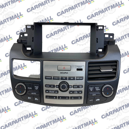 10-12 ACURA RDX RADIO AM/FM CD PLAYER PANEL W/ AC BEZEL TRIM 79620-STK-A430M OEM