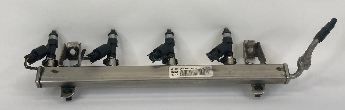 2014-2019 FORD FIESTA 1.6L ENGINE FUEL INJECTOR INJECTION RAIL AE8E-9H487-BA OEM