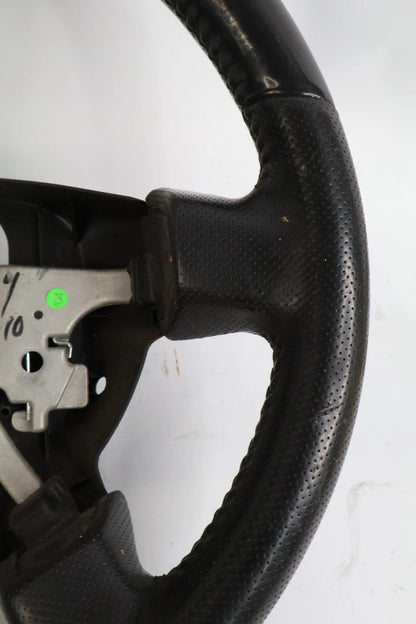 2006-2010 HUMMER H3 BLACK LEATHER STEERING WHEEL W/O CRUISE CONTROL ASSEMBLY OEM