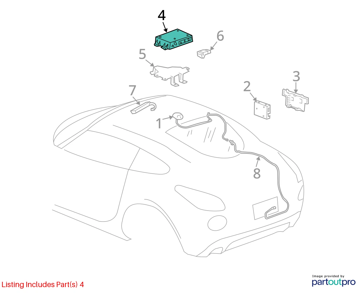 2009-2011 CADILLAC STS COMMUNICATION CONTROL MODULE UNIT SYSTEM OEM 20837491
