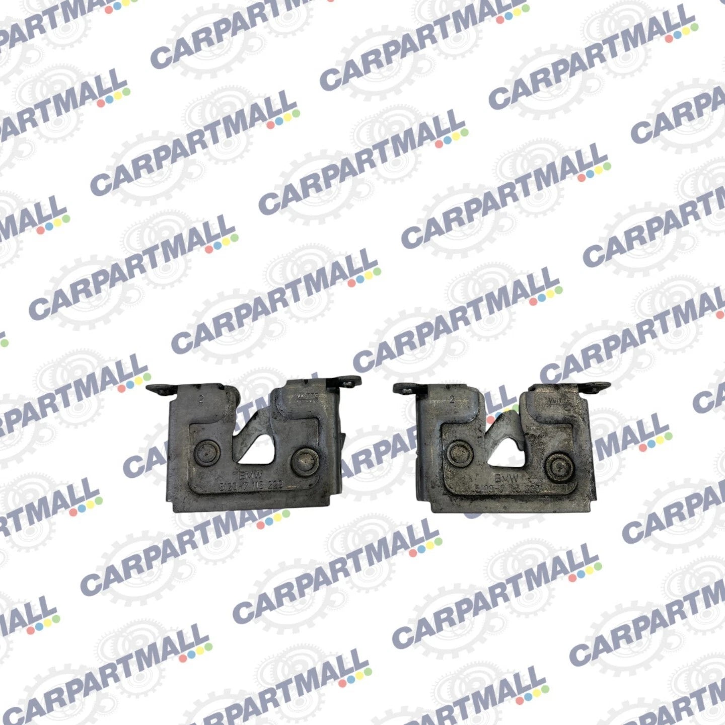2004-2007 BMW 525I FRONT HOOD LOCK LATCH RELEASE ACTUATOR PAIR SET OEM