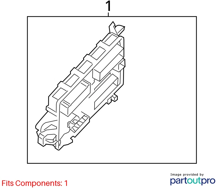 2014-2019 CADILLAC ATS CTS REAR BODY MULTIFUNCTIONAL JUNCTION FUSE BOX 23134073