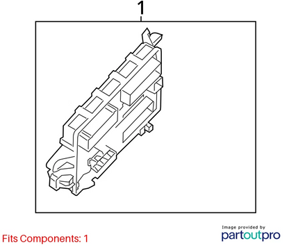 2014-2019 CADILLAC ATS CTS REAR BODY MULTIFUNCTIONAL JUNCTION FUSE BOX 23134073