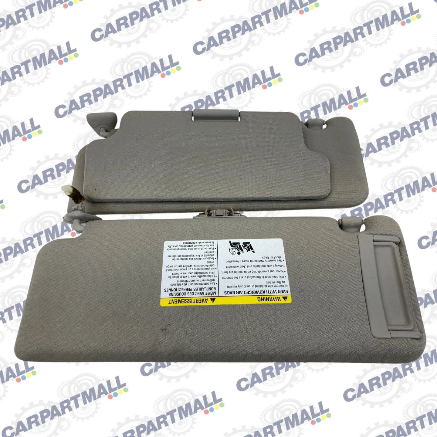 08-10 INFINITI QX56 04-12 NISSAN ARMADA TITAN W SUNROOF SUNVISOR SUN VISOR SET