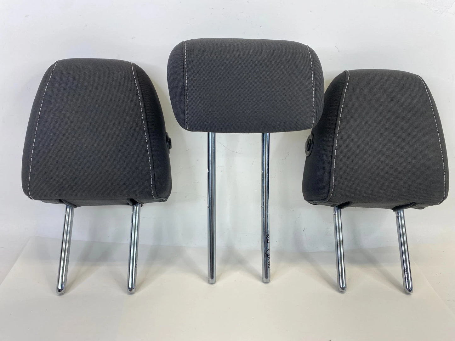 2013 2014 2015 FORD ESCAPE REAR BACK SEAT HEADRESTS SET OF 3 CLOTH OEM