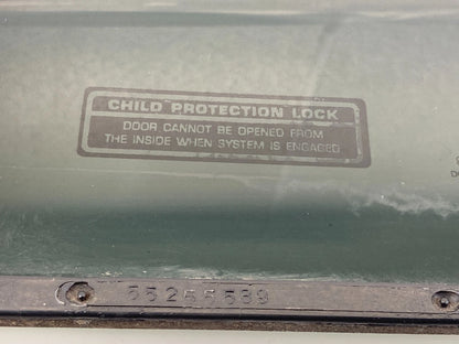 1993-1998 JEEP GRAND CHEROKEE REAR LEFT SIDE DOOR QUARTER WINDOW GLASS FIXED OEM