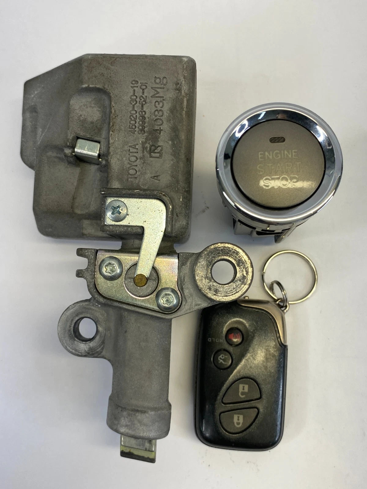 2006-2013 LEXUS IS250 IS350 ENGINE START STOP SWITCH W/ KEYLESS & STEERING LOCK