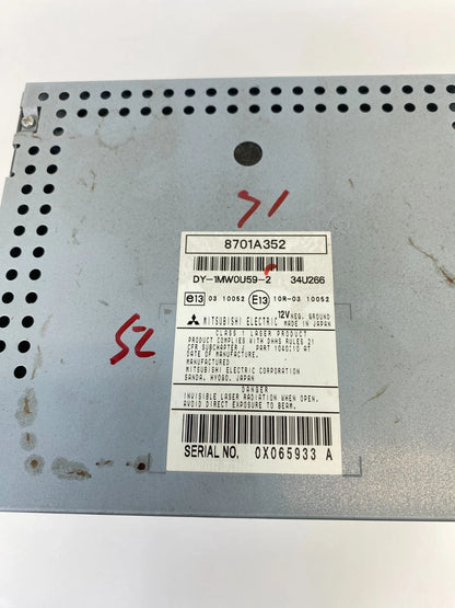 2011-2013 Mitsubishi Outlander Sport Lancer Radio AM/FM MP3 CD Player 8701A352