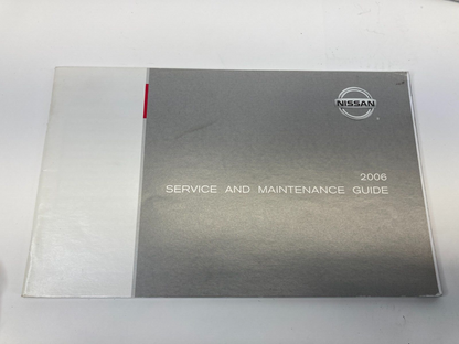 2006 Nissan Altima Owners Manual Information Guide Maintenance Book Set w/ Case