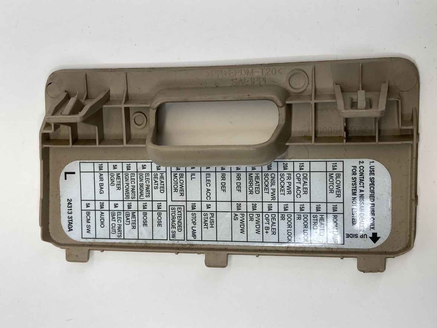 2013-2015 Nissan Altima Dash Left Fuse Relay Box Door Lid Trim Cover 68964-3TA0A