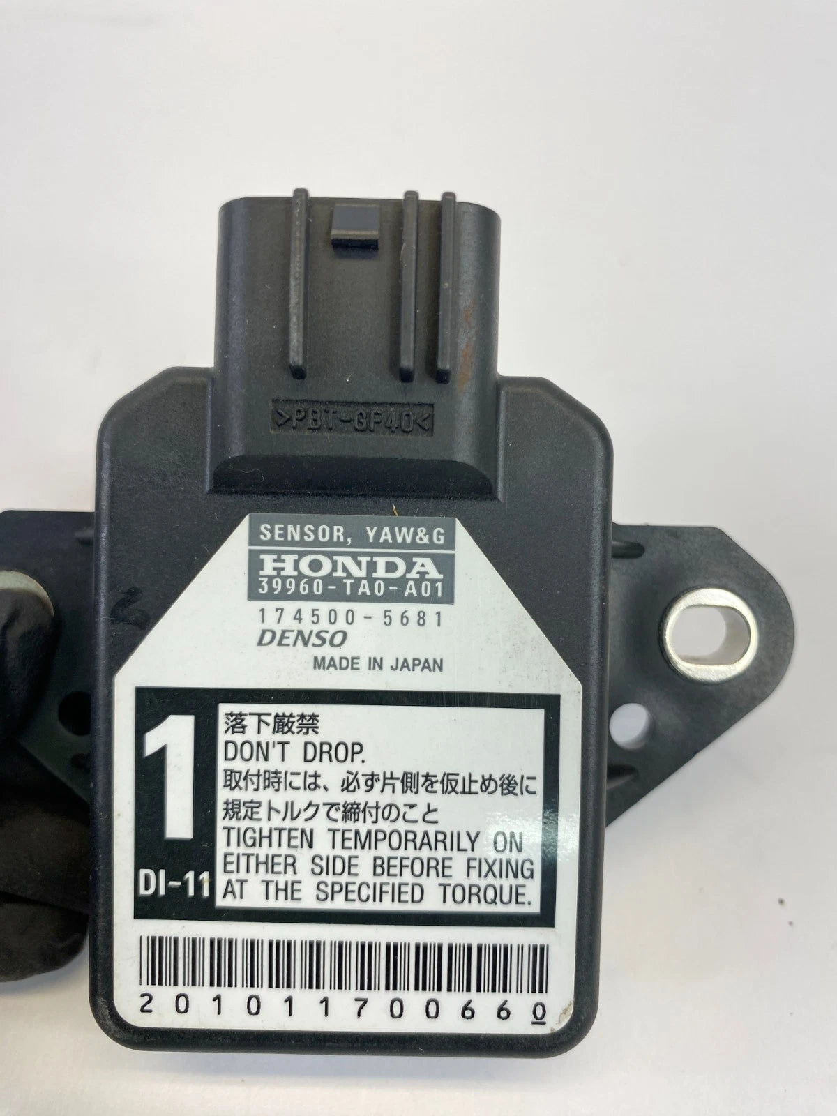 2008-2012 HONDA ACCORD YAW & G RATE SENSOR CONTROL MODULE UNIT 39960-TA0-A01 OEM