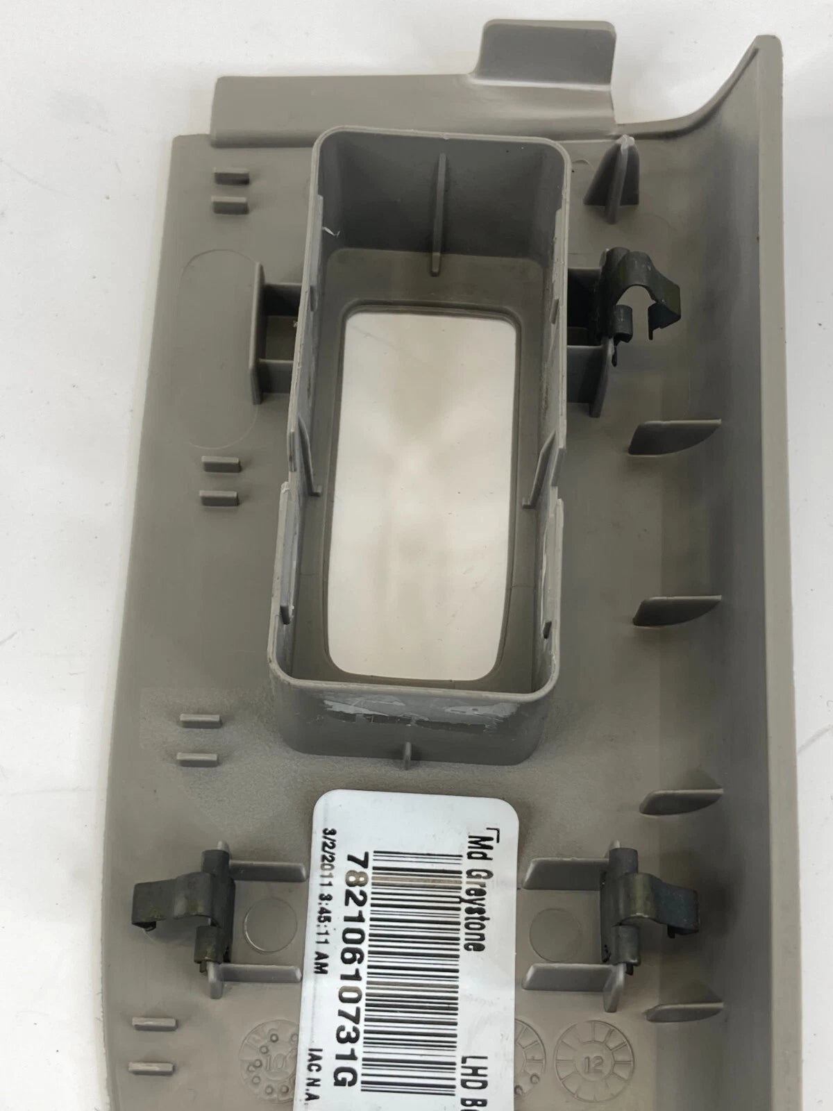 2011 2012 DODGE CALIBER REAR LEFT WINDOW SWITCH COVER BEZEL TRIM 78210610731G