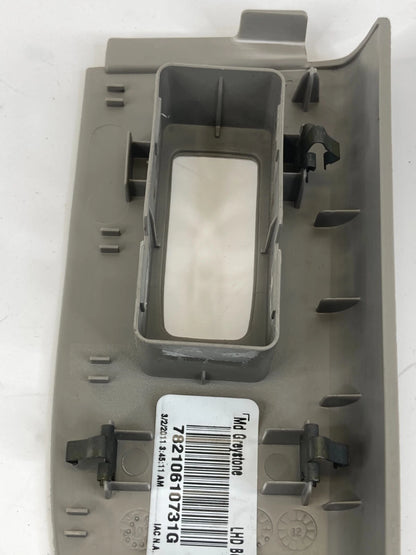 2011 2012 DODGE CALIBER REAR LEFT WINDOW SWITCH COVER BEZEL TRIM 78210610731G