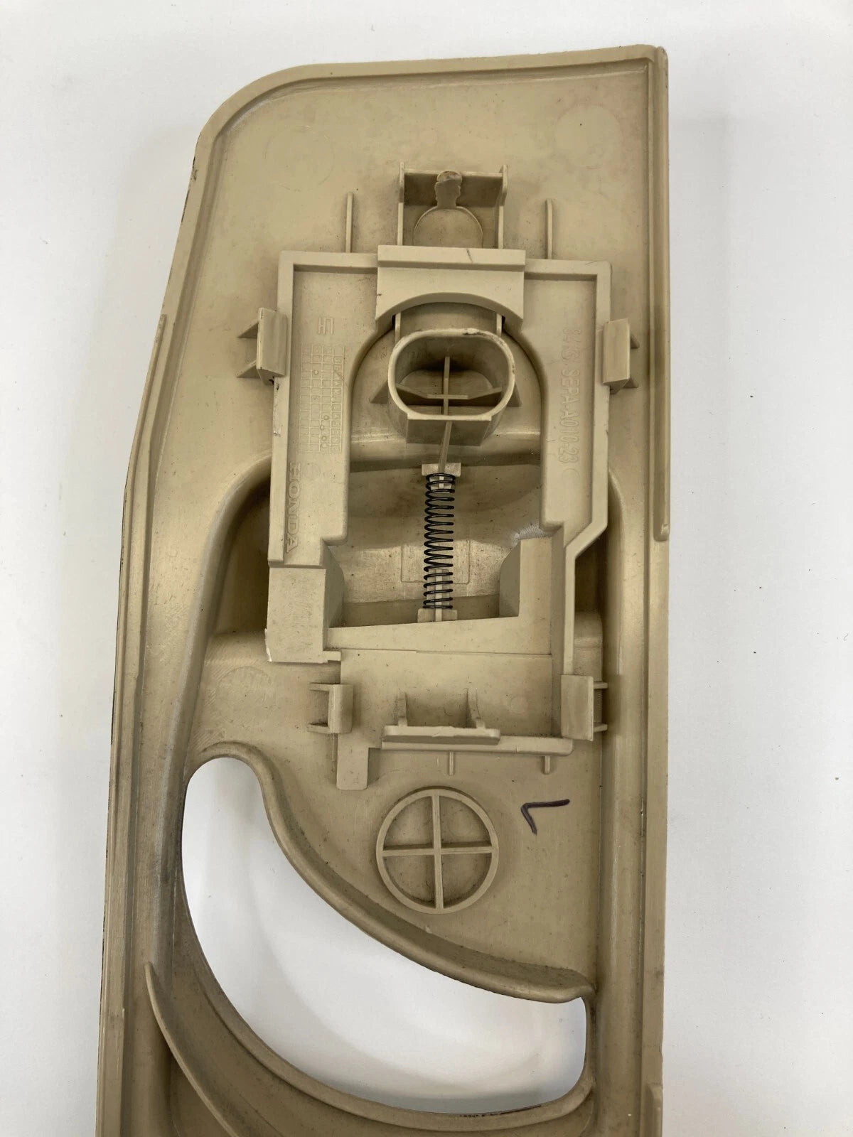 04-08 ACURA TL FRONT LEFT UPPER SEAT BELT ADJUSTMENT COVER TRIM 84161-SEP-A010