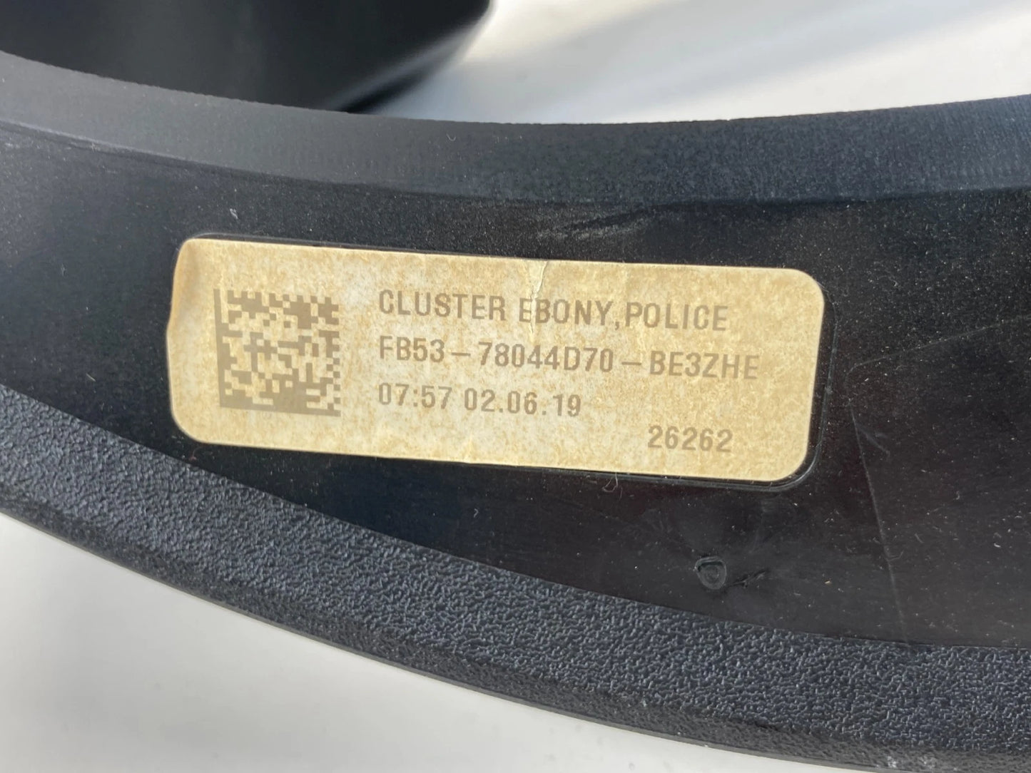 16-19 FORD EXPLORER POLICE INTERCEPTOR DASH CLUSTER BEZEL TRIM FB5378044D70BE