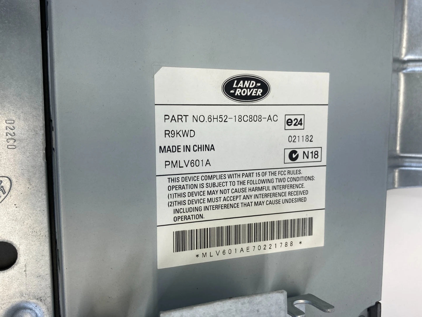 2008-2012 LAND ROVER LR2 RADIO AUDIO AMPLIFIER AMP STEREO 6H52-18C808-AC OEM