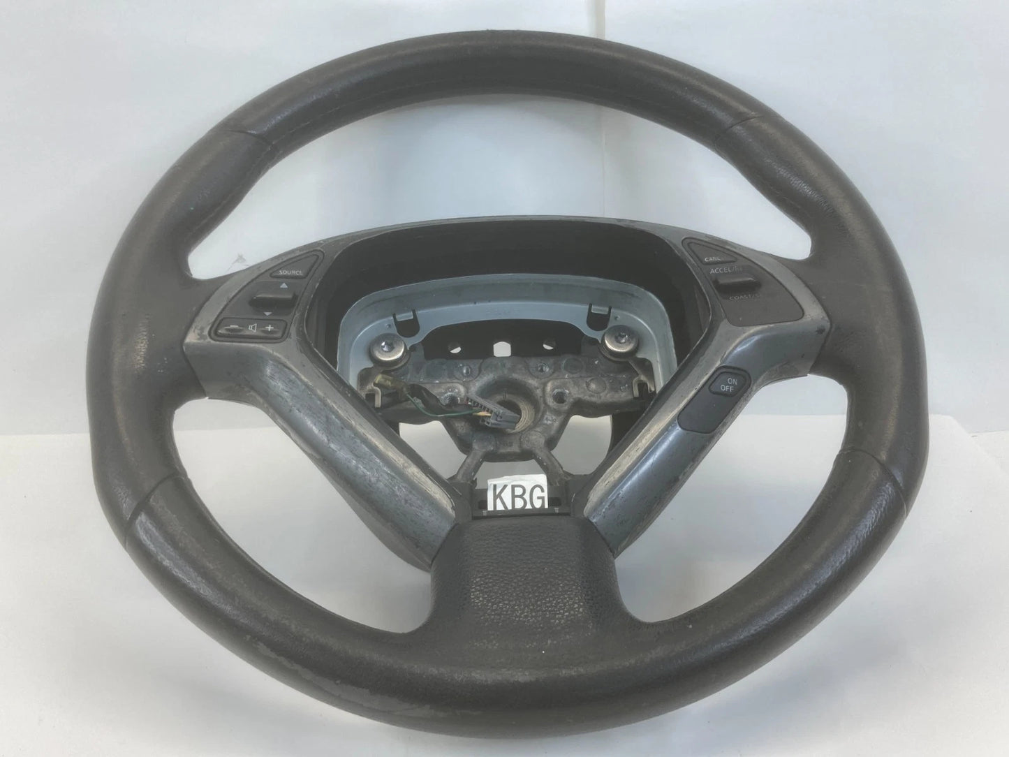 2007 2008 INFINITI G35 SEDAN LEATHER STEERING WHEEL W/ AUDIO CRUISE CONTROLS OEM