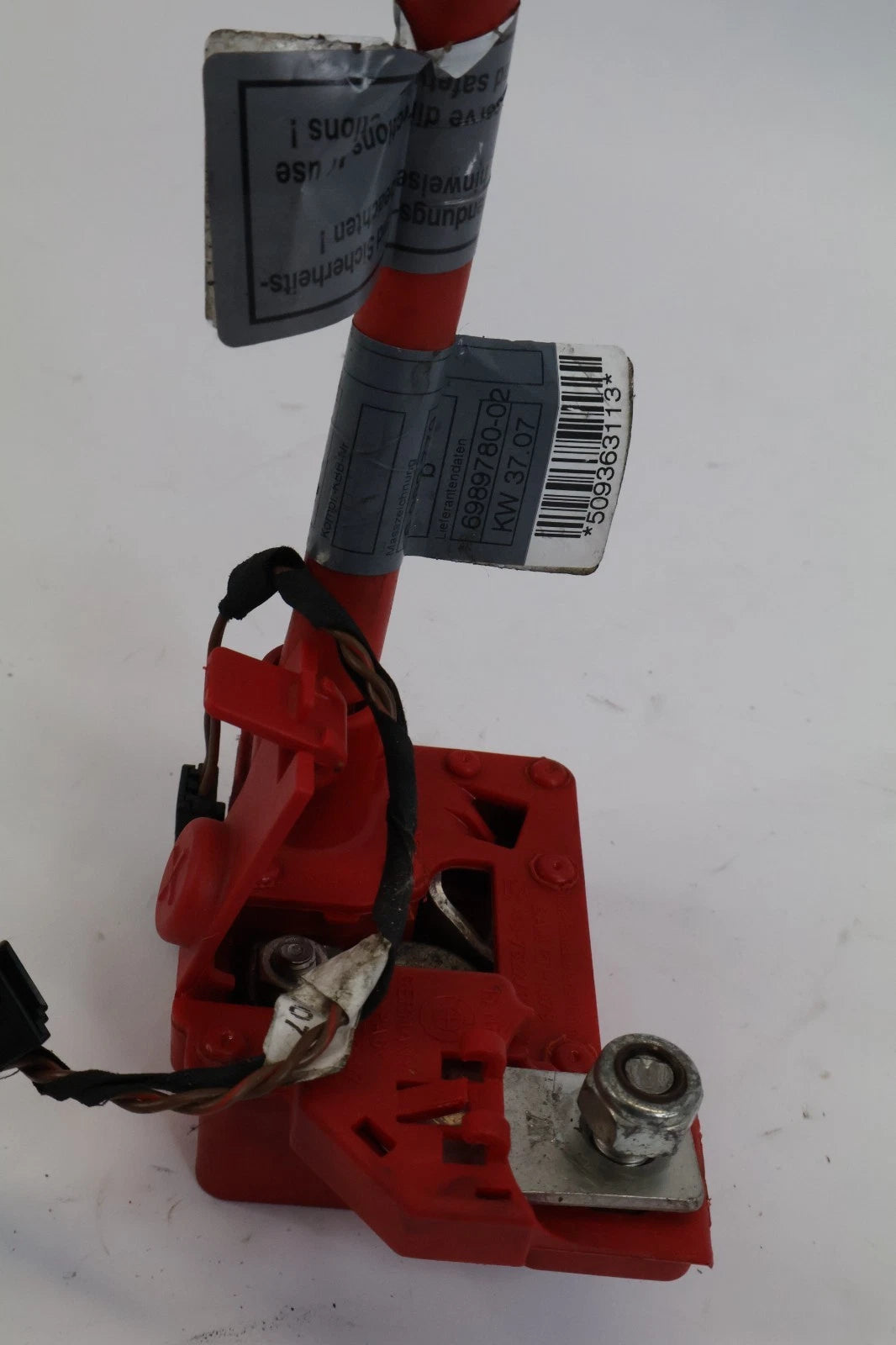 2008 BMW 535XI 08-10 535I RR TRUNK POSITIVE BATTERY CABLE SENSOR 61126989780 OEM