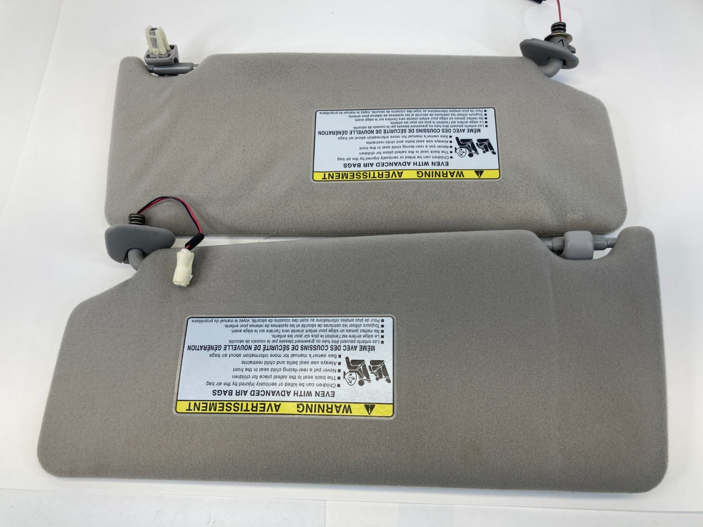 2007-2012 Toyota Avalon Roof Left & Right Sunvisor Sun Visor Shade Pair Set OEM