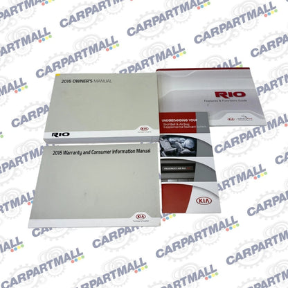 2016 16 KIA RIO LX SEDAN OWNER'S MANUAL INFORMATION SET GUIDE BOOK OEM
