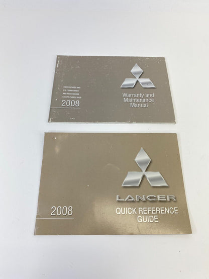 2008 08 Mitsubishi Lancer Warranty & Maintenance Manual Quick Guide Book OEM