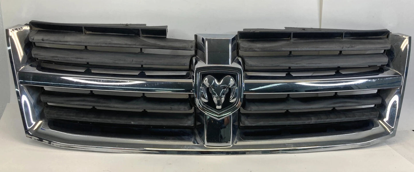 08 09 10 DODGE GRAN CARAVAN FR BUMPER UPPER GRILL GRILLE W EMBLEM 05113151AA OEM