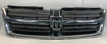08 09 10 DODGE GRAN CARAVAN FR BUMPER UPPER GRILL GRILLE W EMBLEM 05113151AA OEM