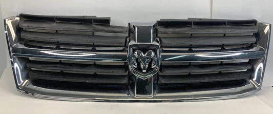 08 09 10 DODGE GRAN CARAVAN FR BUMPER UPPER GRILL GRILLE W EMBLEM 05113151AA OEM