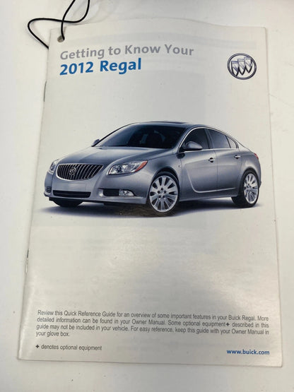 2012 12 BUICK REGAL OWNER'S MANUAL GUIDE WARRANTY INFORMATION W/ CASE OEM