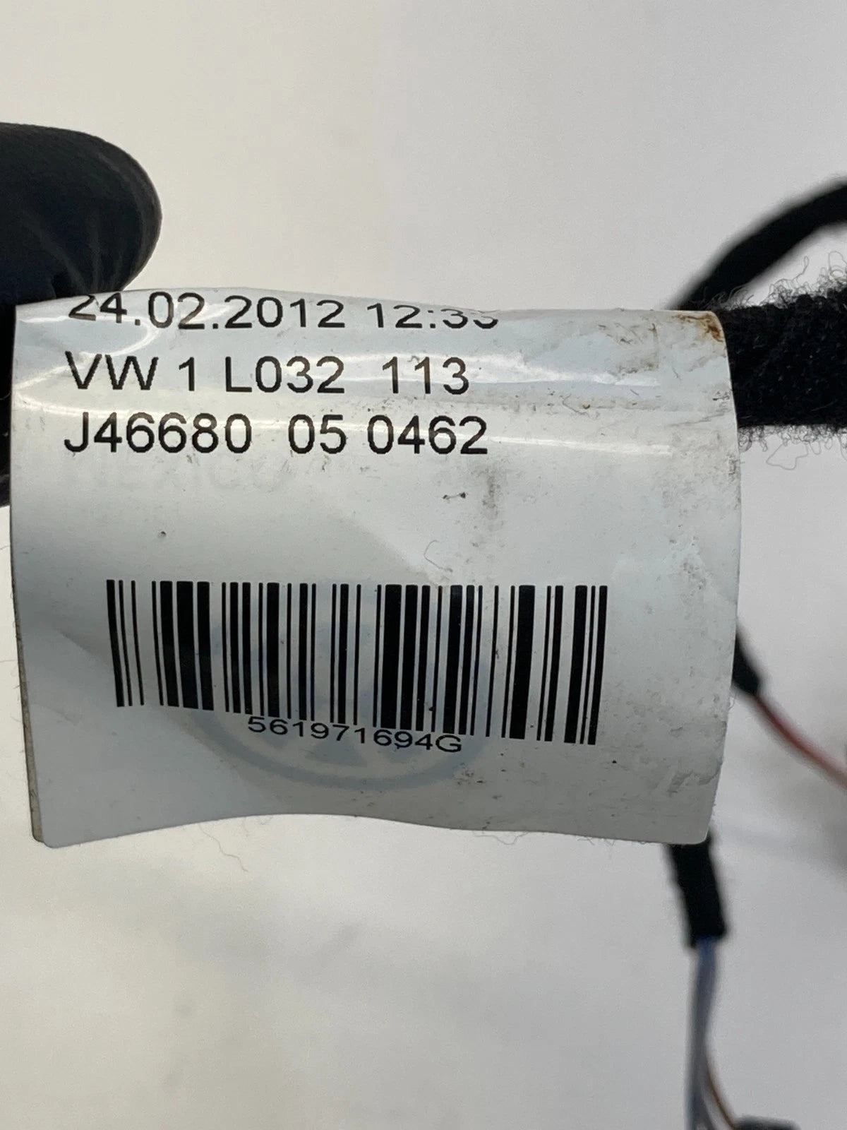 12-15 VW VOLKSWAGEN PASSAT REAR RIGHT SIDE DOOR HARNESS WIRE WIRING 561971694G