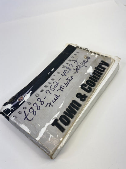 2006 Chrysler Town & Country Owner Manual Warranty Information Guide W/ Case OEM