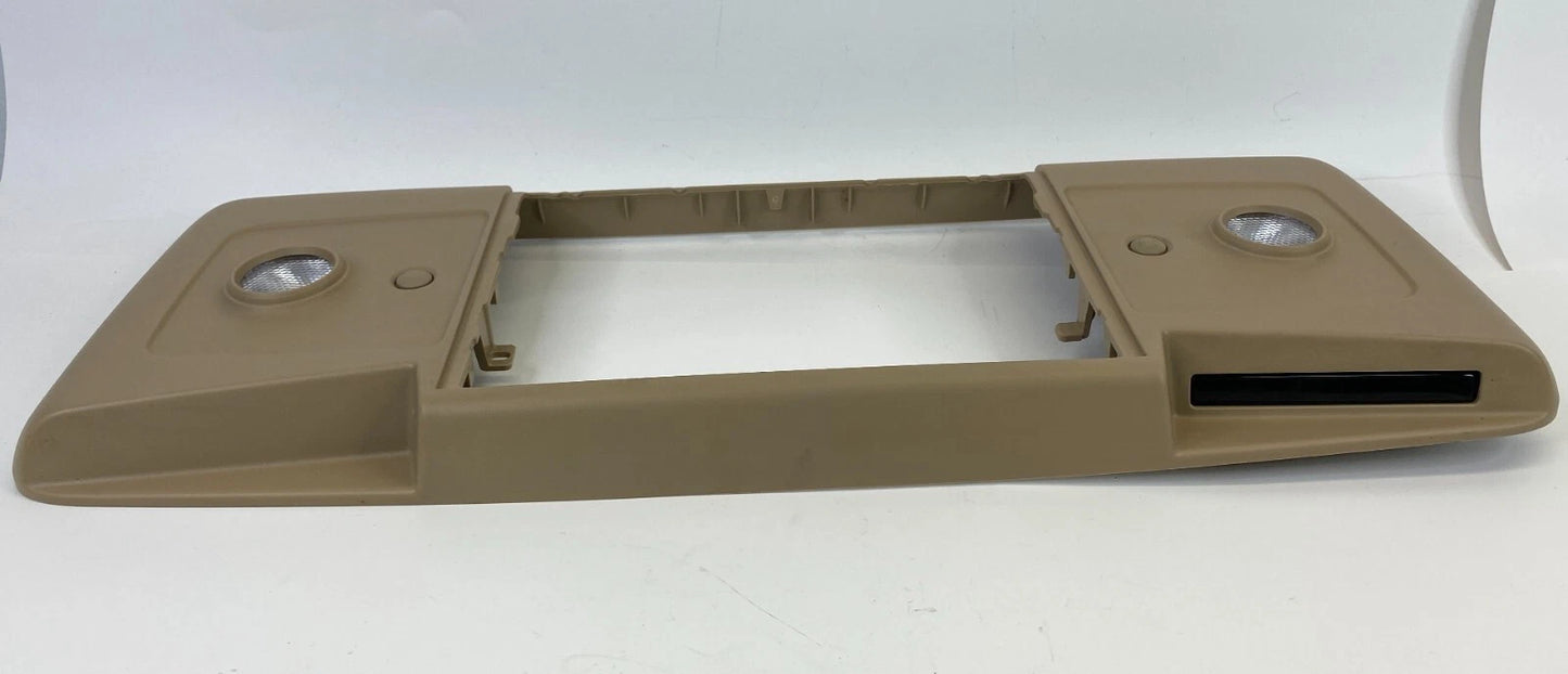 08-17 BUICK ENCLAVE UPPER REAR ROOF CONSOLE DVD SCREEN BEZEL TRIM ASSEMBLY